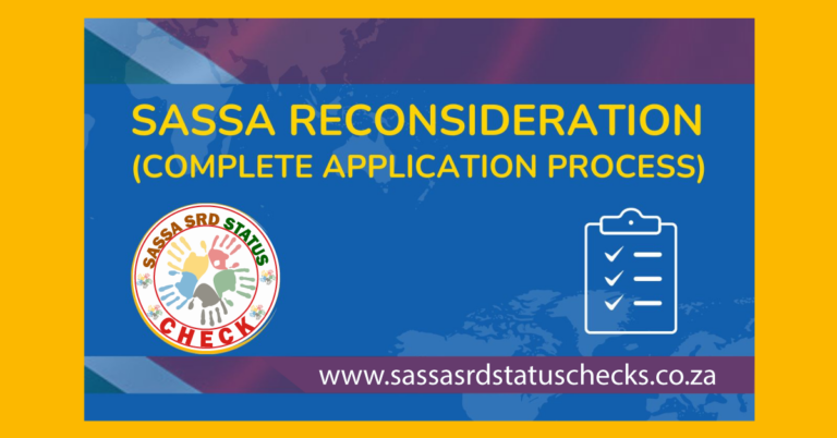 SASSA Reconsideration Status Check for R370