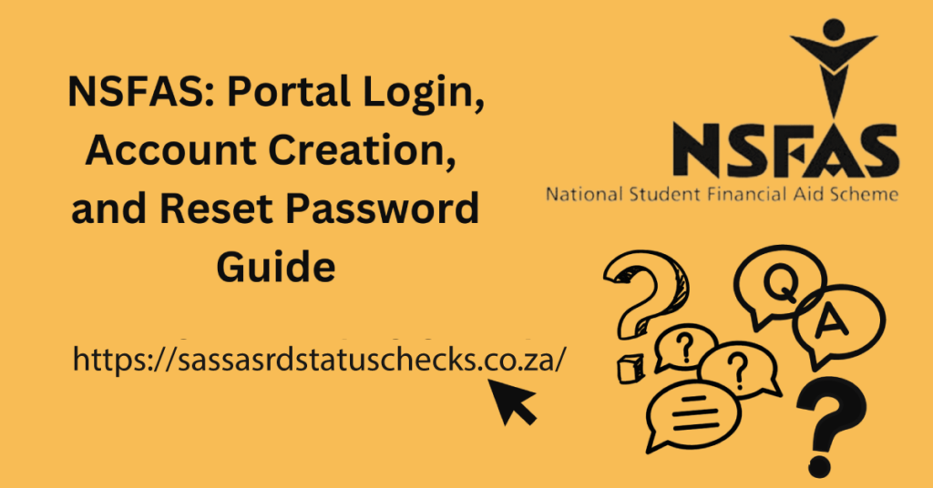 Reset Your NSFAS Login Details